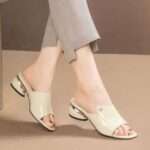 Chunky Heel Platform Sandals for Women, Box Heel – RV1482 - Image 5