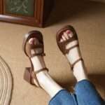 Women’s fashionable and versatile, goes well with skirts, Box Heel – RV1494