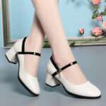Autumn Style Leather Shoes One-Strap Women's Summer Single Shoes, Style Shoes – RV2575 - Image 2