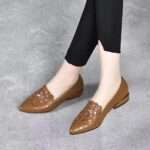 chunky heel, soft sole, embroidered, hollowed-out, breathable, Style Shoes – RV2593 - Image 7