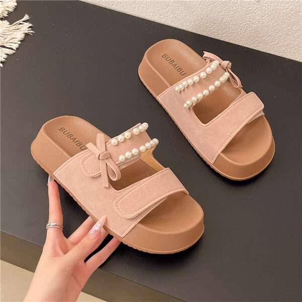 Korean style, suitable for beach outings, Women’s paired with skirts & sandals, Sandal & Slipper –RV30094