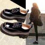 Women's Leather Shoes with British Style, Sneaker & Kades – WR201