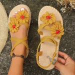 New summer trendy cross-strap floral sandals for women, Sandal & Slipper – RV30098 - Image 3