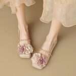 French retro Mary Jane flat shoes for women, Style Shoes RV2595