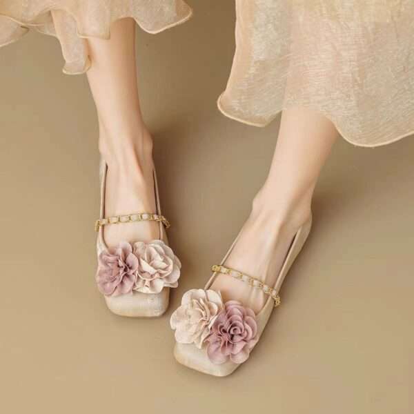 French retro Mary Jane flat shoes for women, Style Shoes RV2595