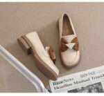 British Style Small Leather Shoes with Chunky Heels for Women, Style Shoes – RV2572 - Image 2