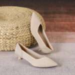 Pointed toe fly-knit soft sole breathable high heel women's Style Shoes – RV2577 - Image 2