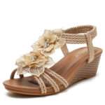 Women's wedge Roman sandals, summer bohemian style, Balanced Heel – RV743 - Image 2