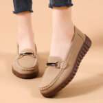 Versatile Metal Buckle Casual Shoes, Canvas & Loafer – DS160