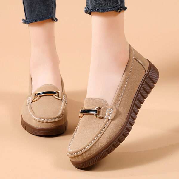 Versatile Metal Buckle Casual Shoes, Canvas & Loafer – DS160