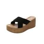 Thick Sole Beach Sandals, Wedge Heel Slippers for Women, Balanced Heel – RV732 - Image 7
