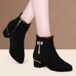 Women’s French elegance pointed Toe fashion boots, Boot Shoes – RV2550