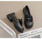 British Style Small Leather Shoes with Chunky Heels for Women, Style Shoes – RV2572 - Image 3