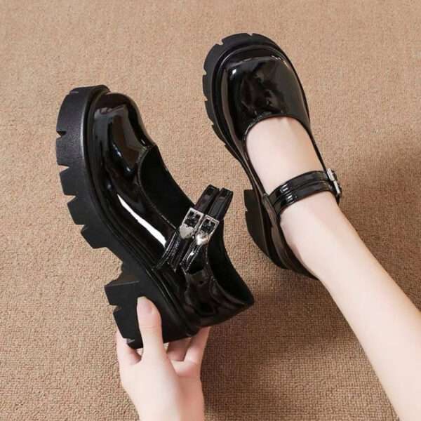 New Retro Heel Shoes with Skirts British Style for Women, Style Shoes – RV2573