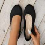 Flat Round Toe Slip-on Low Mouth Women’s Shoes, Canvas & Loafer – DS132 - Image 2