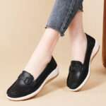 Casual mother shoes, non-slip thick-soled shoes, women's loafers,  Canvas & Loafer – DS138