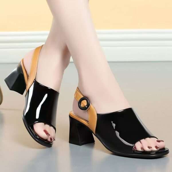 Chunky Heel Platform Sandals for Women, Box Heel – RV1541
