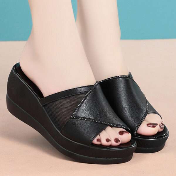 Thick sole, wedge heel, platform sole women's shoes, Balanced Heel - RV722