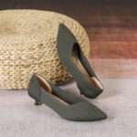 Pointed toe fly-knit soft sole breathable high heel women's Style Shoes – RV2577 - Image 6