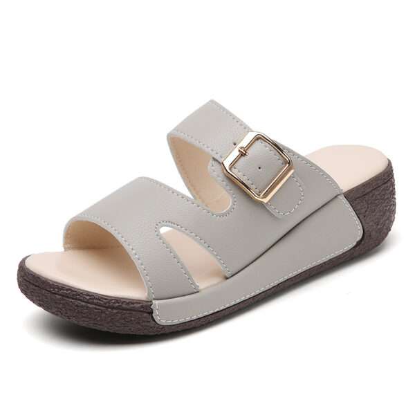 Summer platform sandals, comfortable flat beach sandals For Women, Balanced Heel – RV713
