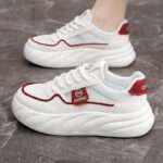 Breathable, premium-feeling soft-soled white sneakers for women, Sneaker & Kades – WR202 - Image 4