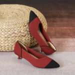 Pointed toe fly-knit soft sole breathable high heel women's Style Shoes – RV2577 - Image 9