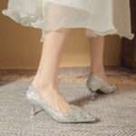 Bridesmaid shoes, elegant cheongsam dress shoes for Women, Style Shoes – RV2568 - Image 3