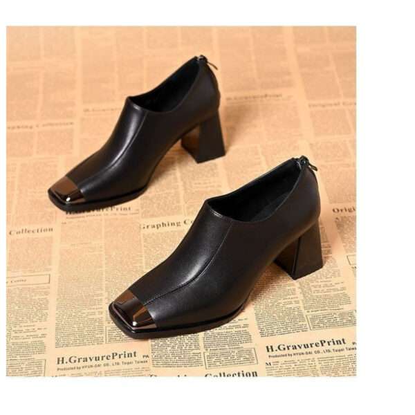 Women’s Retro Square Toe Deep Mouth Single Shoes, Style Shoes – RV2597