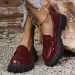 Women's leather shoes, imported from Amazon, British style, Style Shoes – RV2599