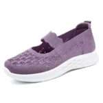 Women's single shoes for wide and thick feet, Canvas & Loafer – DS166 - Image 3