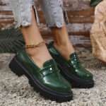 Women's leather shoes, imported from Amazon, British style, Style Shoes – RV2599 - Image 3