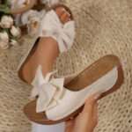 Women’s Wedge Heel Platform Slippers, Wide Strap, Sandal & Slipper – RV30082 - Image 4