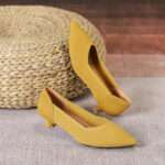 Pointed toe fly-knit soft sole breathable high heel women's Style Shoes – RV2577 - Image 10