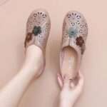 Lazy-style closed-toe slippers for women, Box Heel – RV1483