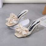 Women’s Summer Open Toe Fairy Sandals, Large Floral Design, Pencil Heel – RV1481